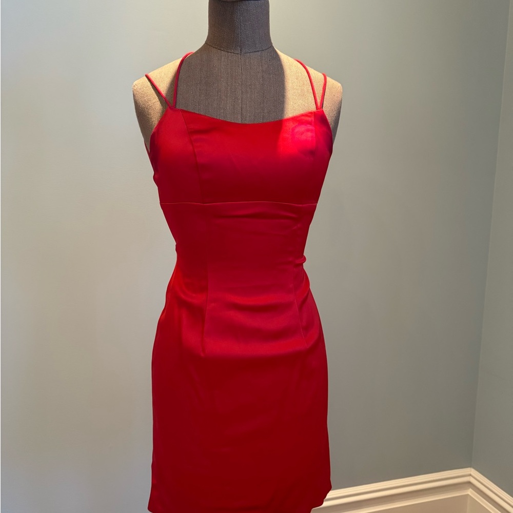 SHERRI HILL Red Cocktail Dress